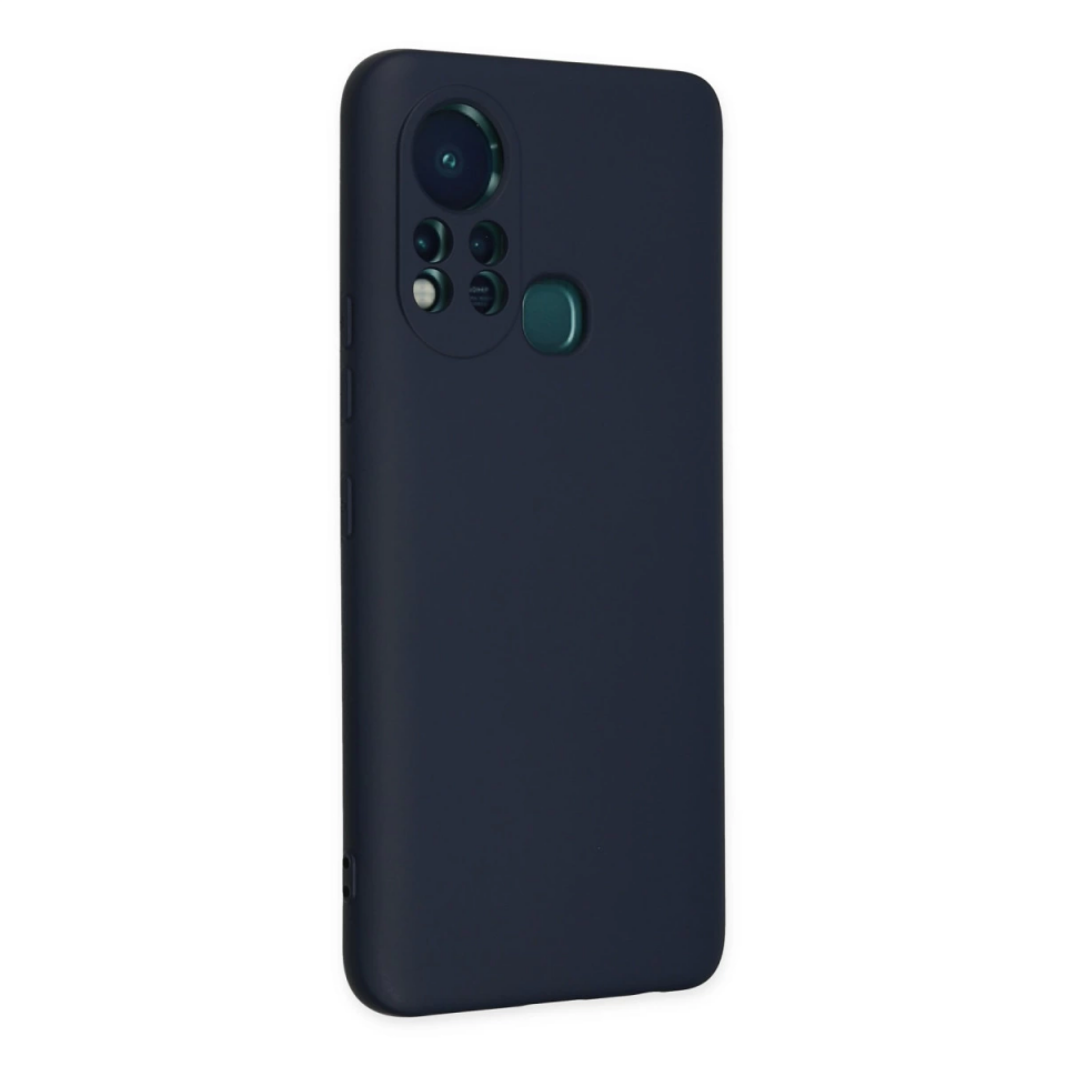 İnfinix Hot 11s Kılıf Nano İçi Kadife Silikon - Lacivert