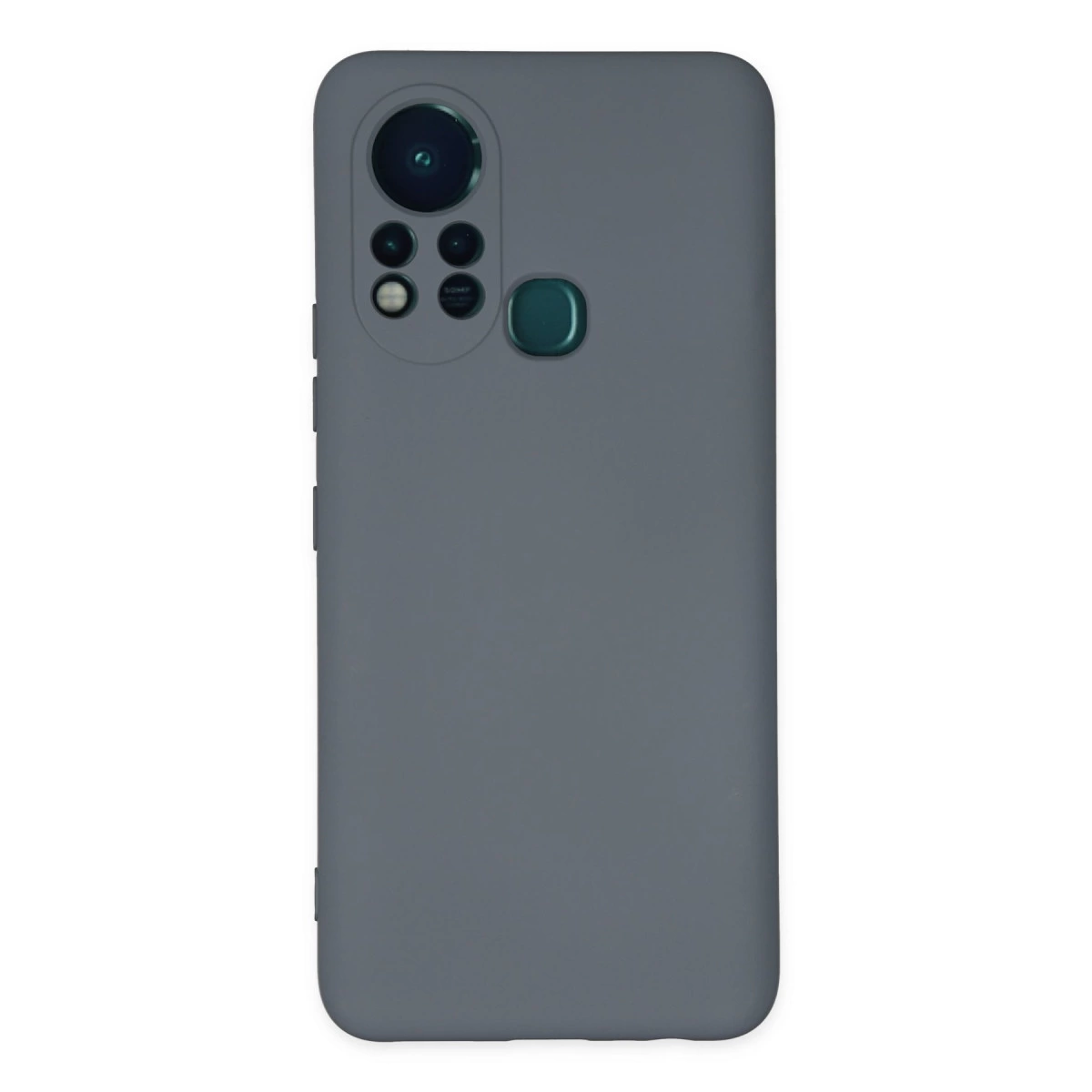 İnfinix Hot 11s Kılıf Nano İçi Kadife Silikon - Gri