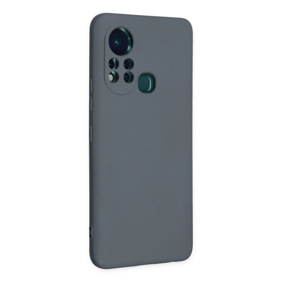 İnfinix Hot 11s Kılıf Nano İçi Kadife Silikon - Gri