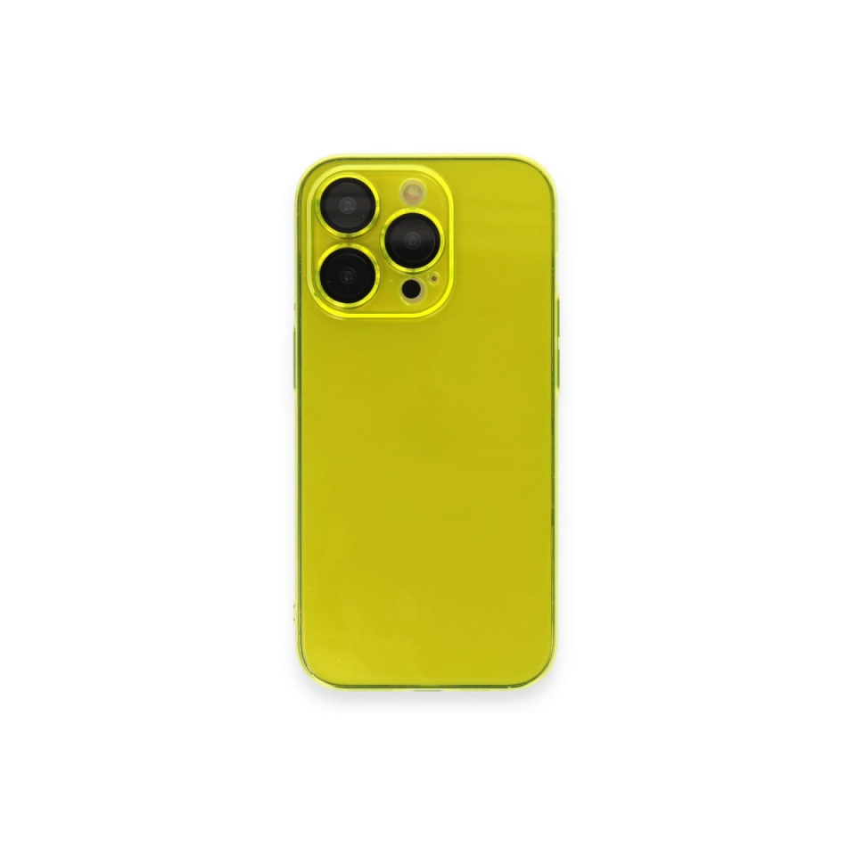 İphone 13 Pro Kılıf Armada Lensli Kapak - Sarı