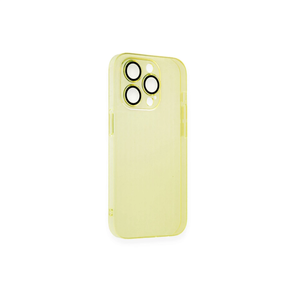 İphone 13 Pro Kılıf Armada Lensli Kapak - Sarı