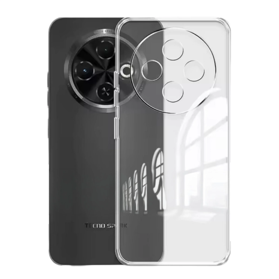 Tecno Spark 30c Kılıf Lüx Şeffaf Silikon