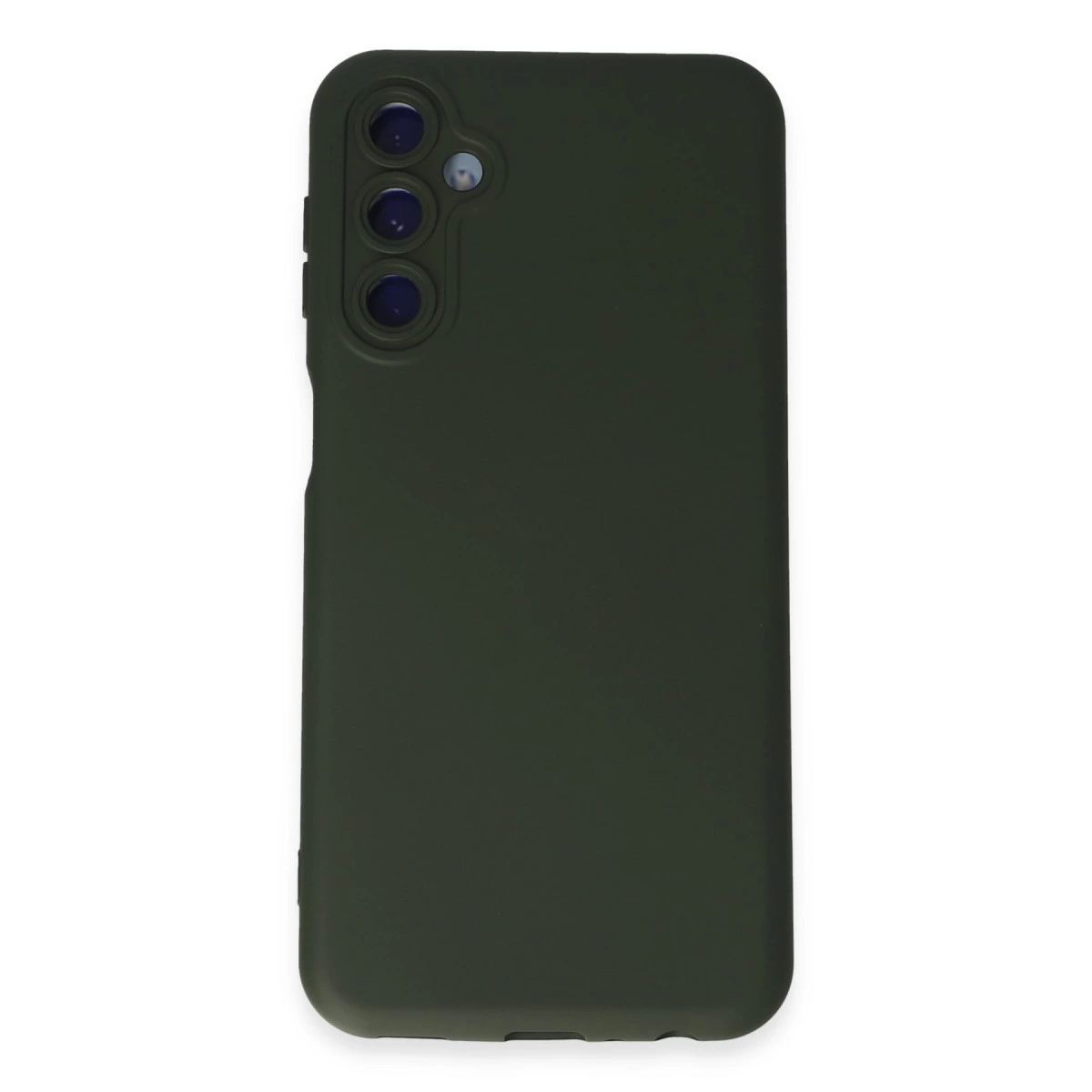 Samsung Galaxy M14 5g Kılıf Nano İçi Kadife Silikon - Koyu Yeşil