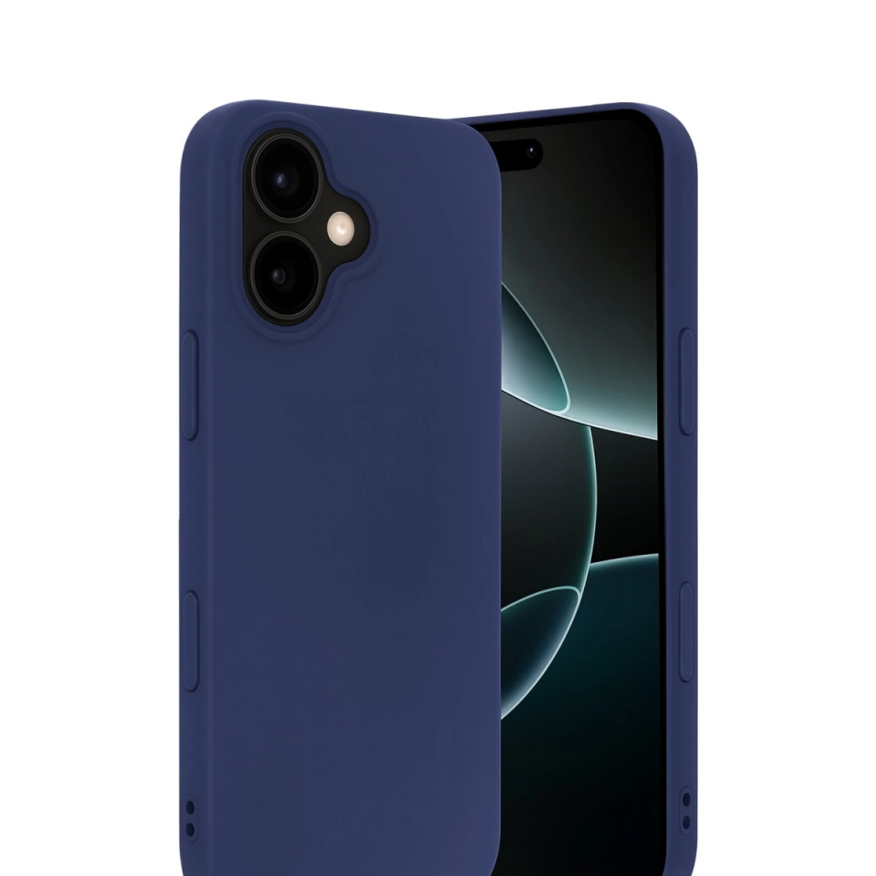 İphone 17 Nano İçi Kadife Silikon - Lacivert