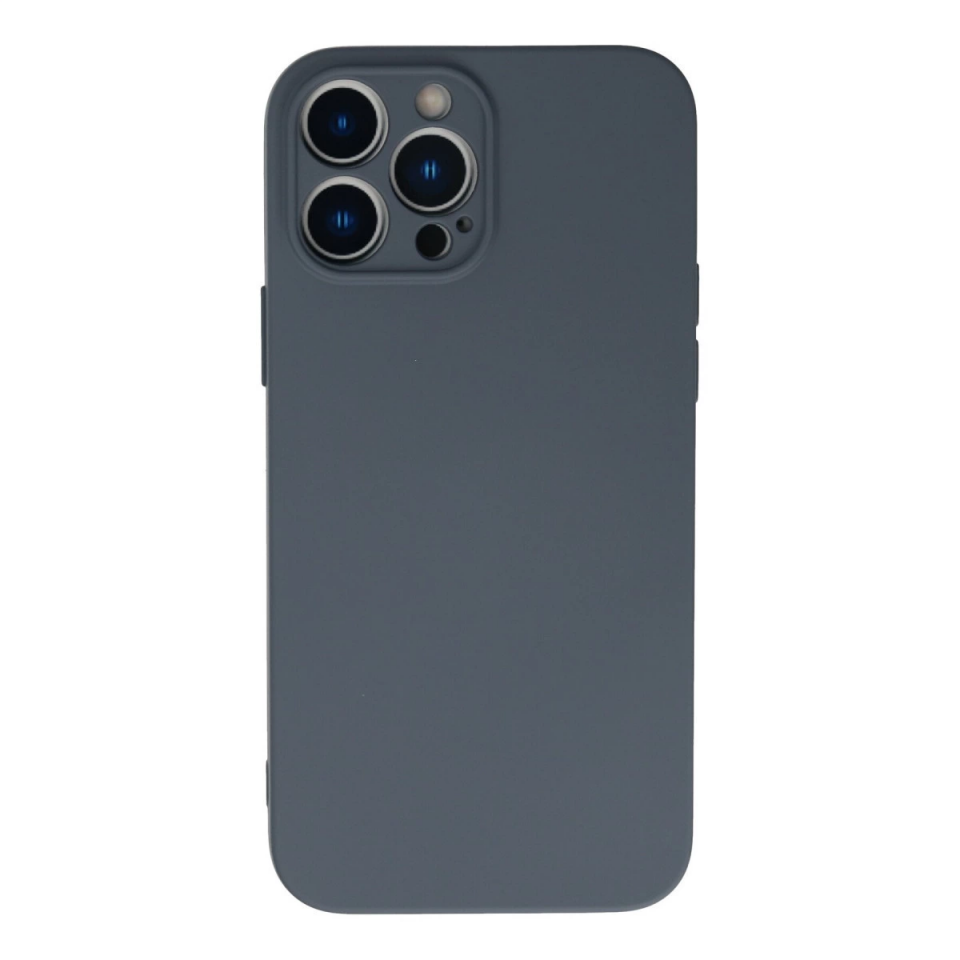 İphone 13 Pro Max Kılıf Nano İçi Kadife Silikon - Gri