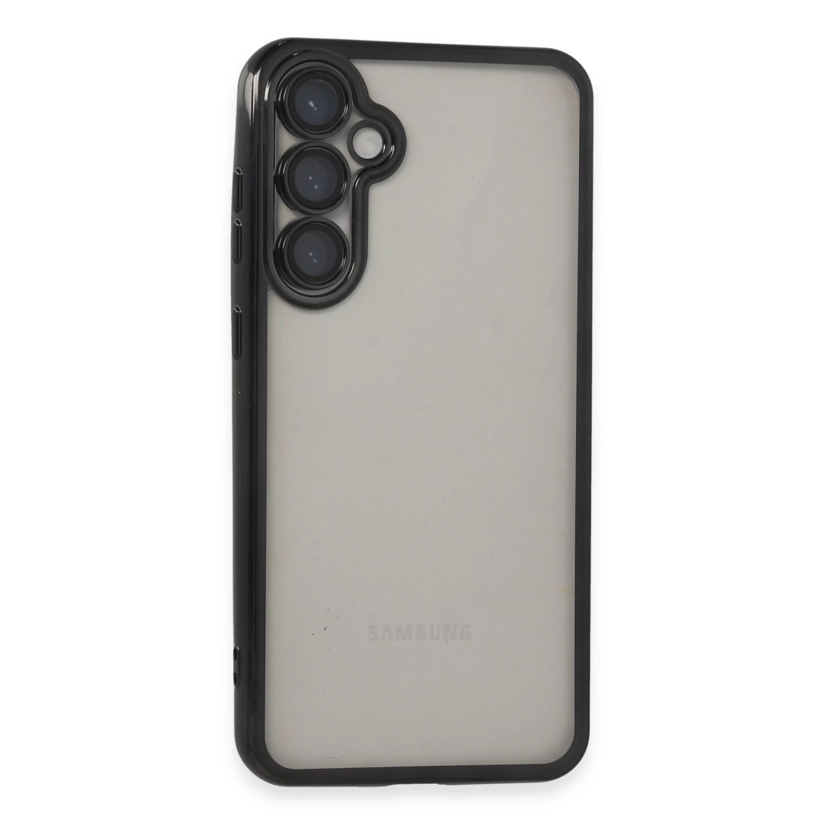 Samsung Galaxy S23 Fe Kılıf Razer Lensli Silikon - Siyah