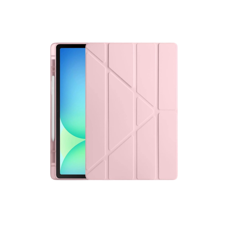 Samsung Galaxy Tab S10 Fe Plus 13.1 Kalemlikli Hugo Tablet Kılıfı - Rose Gold