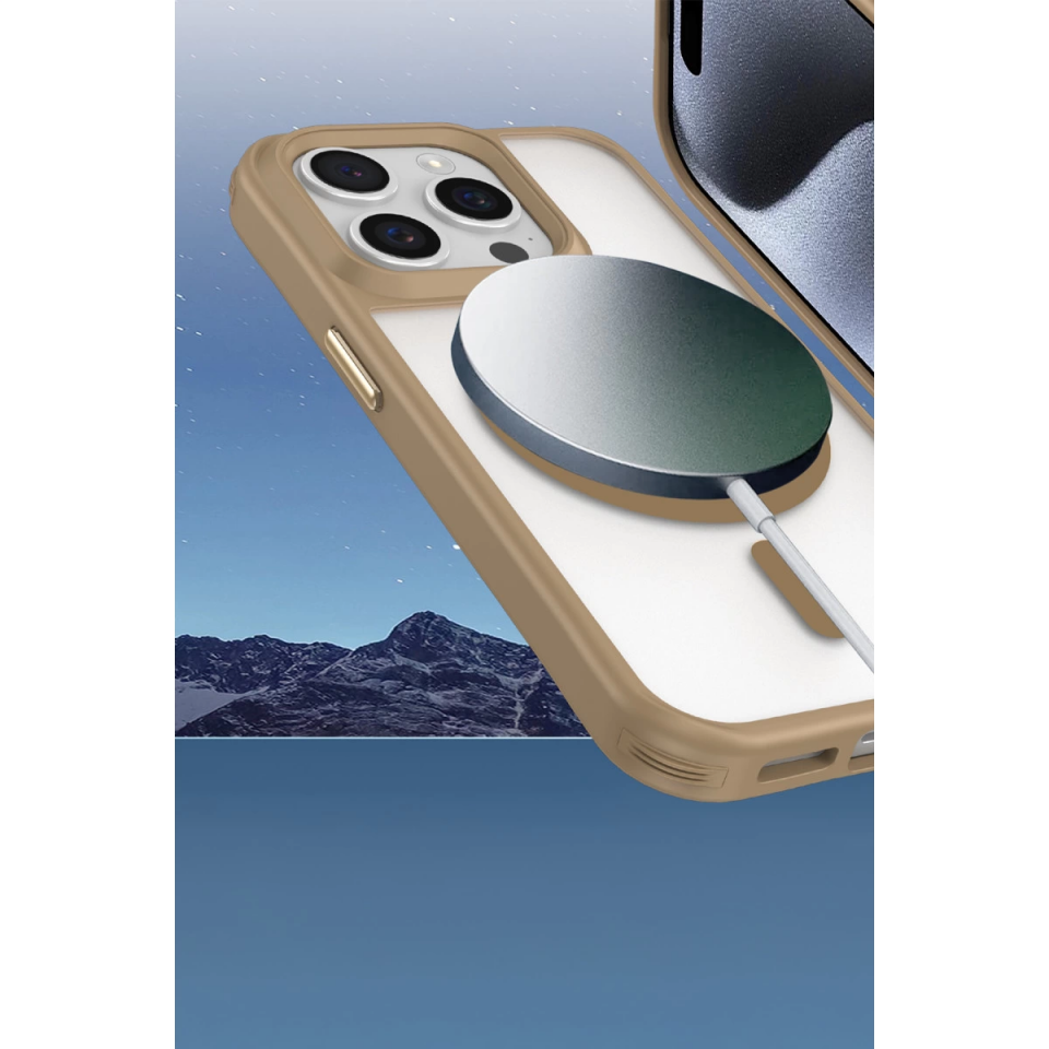İphone 14 Pro Max Kılıf Enka Magsafe Silikon Kılıf - Siyah