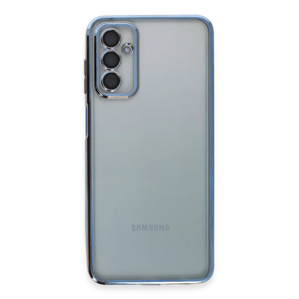 Samsung Galaxy M23 Kılıf Razer Lensli Silikon - Açık Mavi