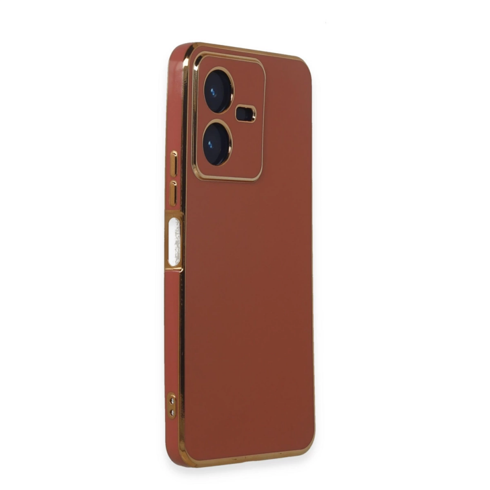 Vivo Y22 2022 Kılıf Volet Silikon - Kırmızı