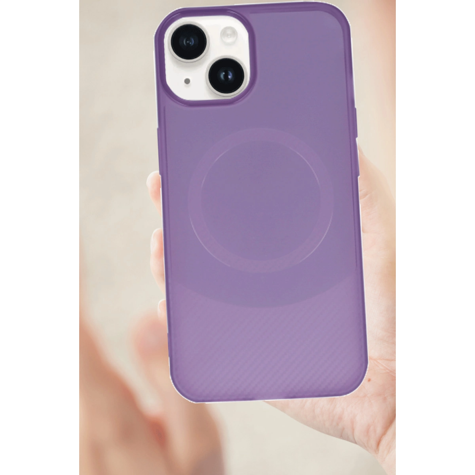 İphone 14 Kılıf Maya Karbon Kapak - Su Yeşili
