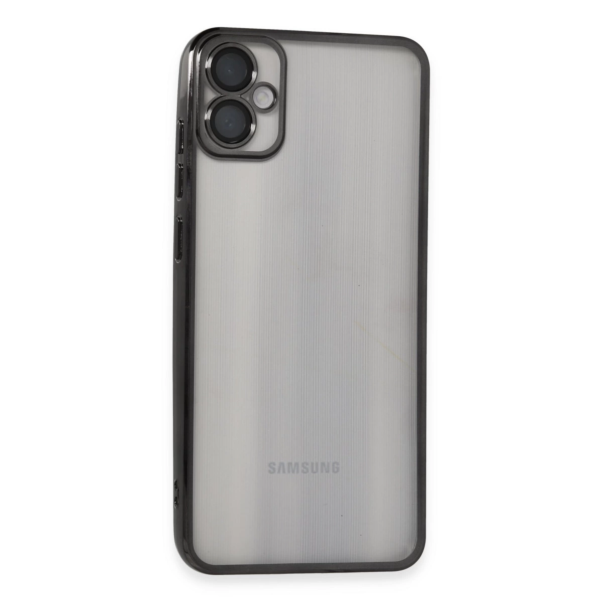 Samsung Galaxy A05 Kılıf Razer Lensli Silikon - Siyah