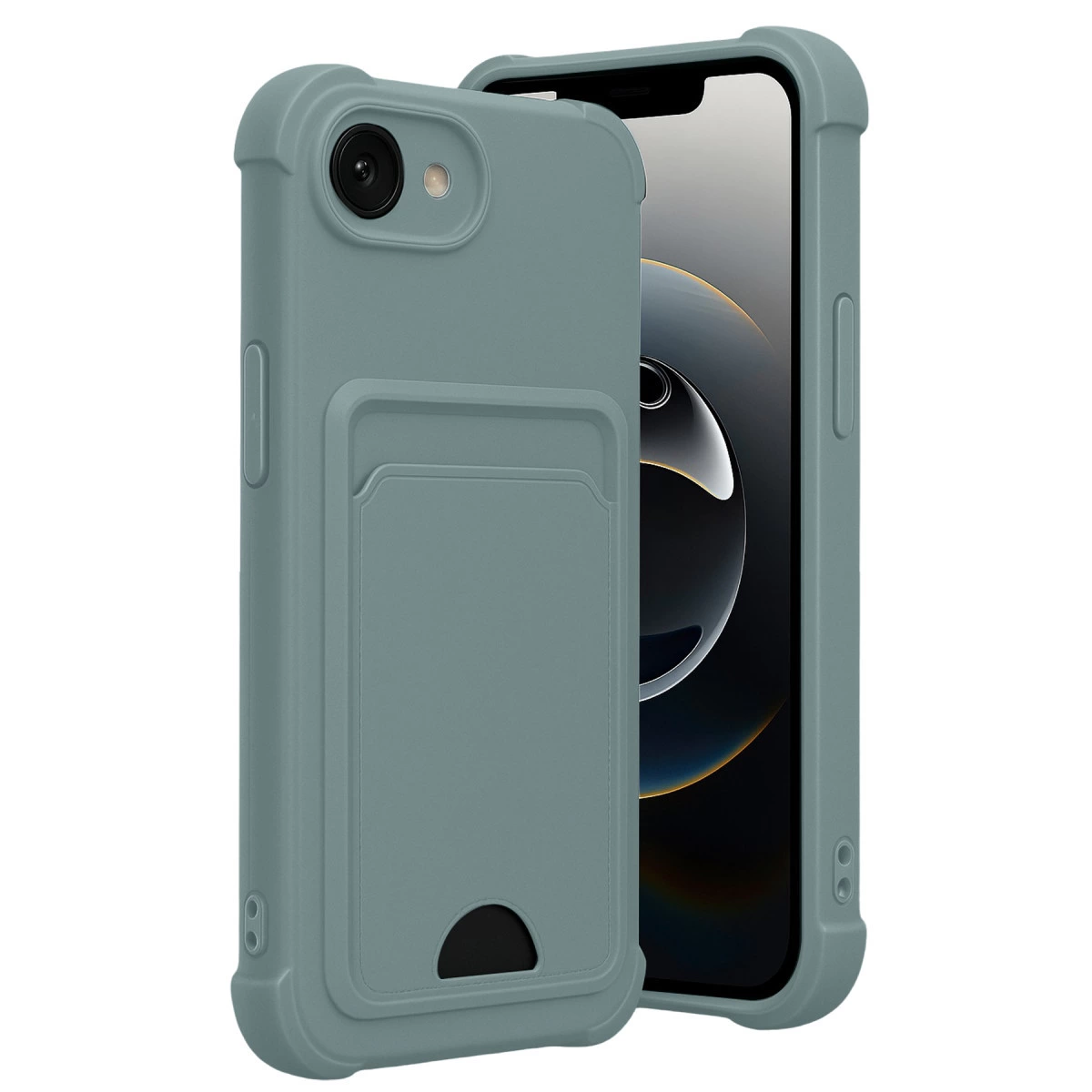 İphone 16e Kelvin Kartvizitli Silikon - Açık Yeşil
