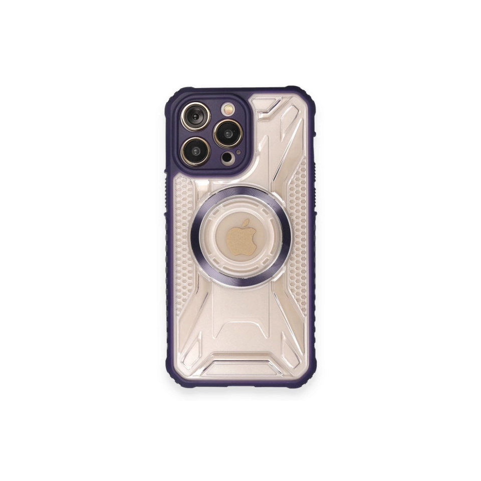 İphone 12 Pro Kılıf Prag Magneticsafe Kapak - Derin Mor