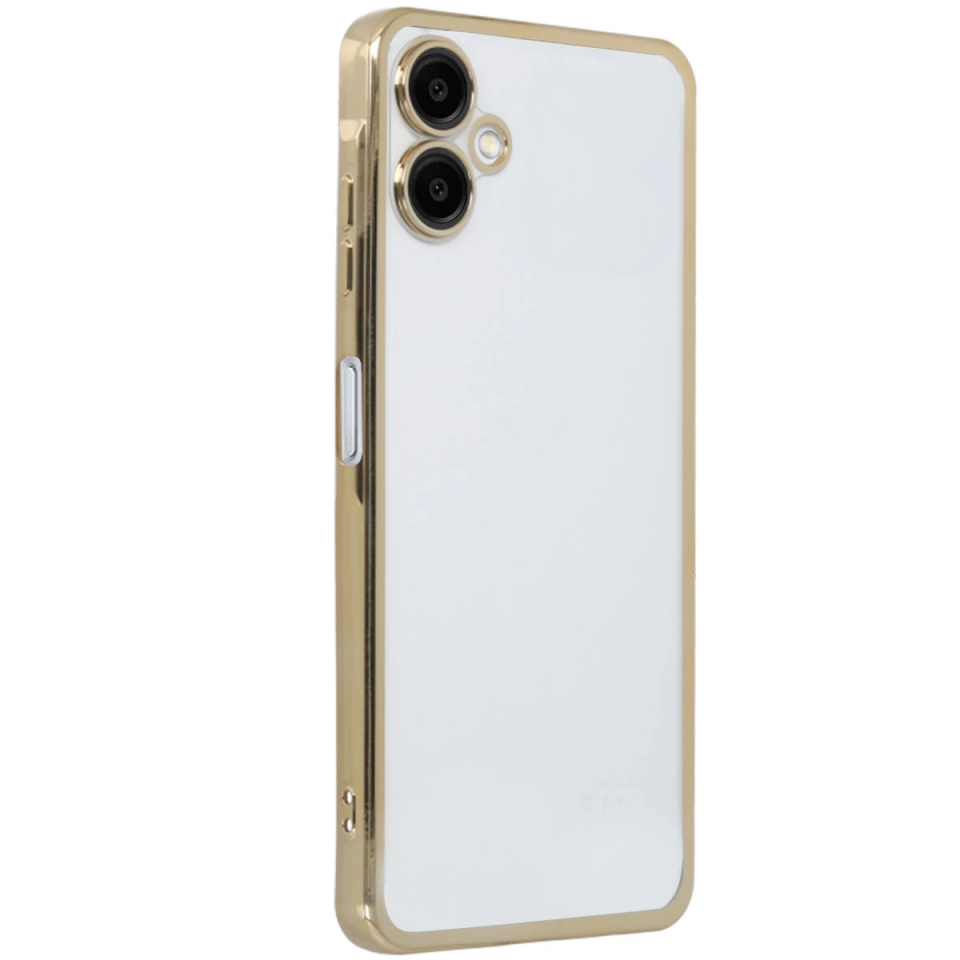 Samsung Galaxy A06 Kılıf Razer Lensli Silikon - Gold