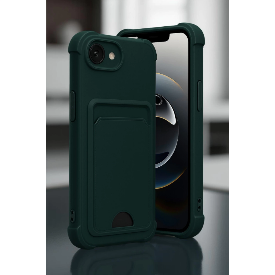 İphone 16e Kelvin Kartvizitli Silikon - Lila
