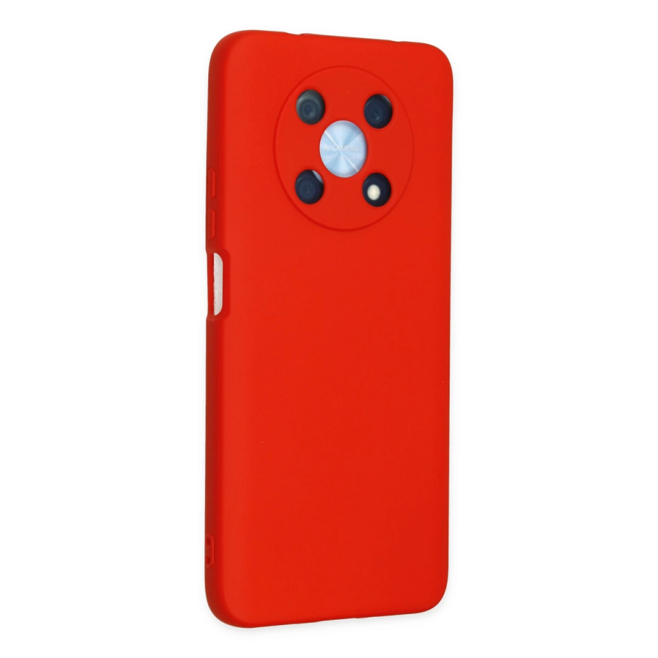 Huawei Nova Y90 Kılıf Nano İçi Kadife Silikon - Kırmızı