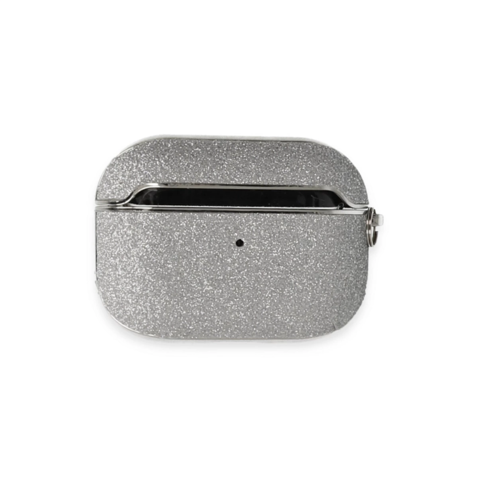 Airpods Pro (1.nesil) Spell Simli Kılıf - Gümüş