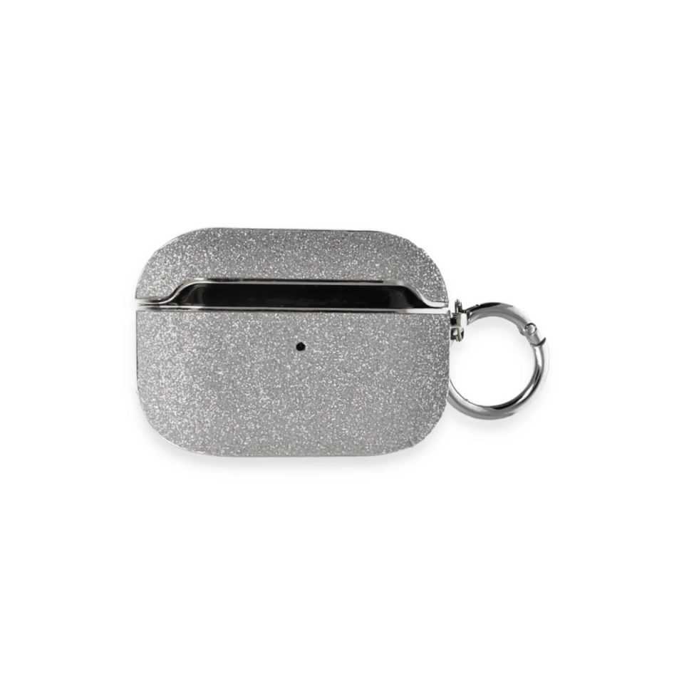 Airpods Pro (1.nesil) Spell Simli Kılıf - Gümüş