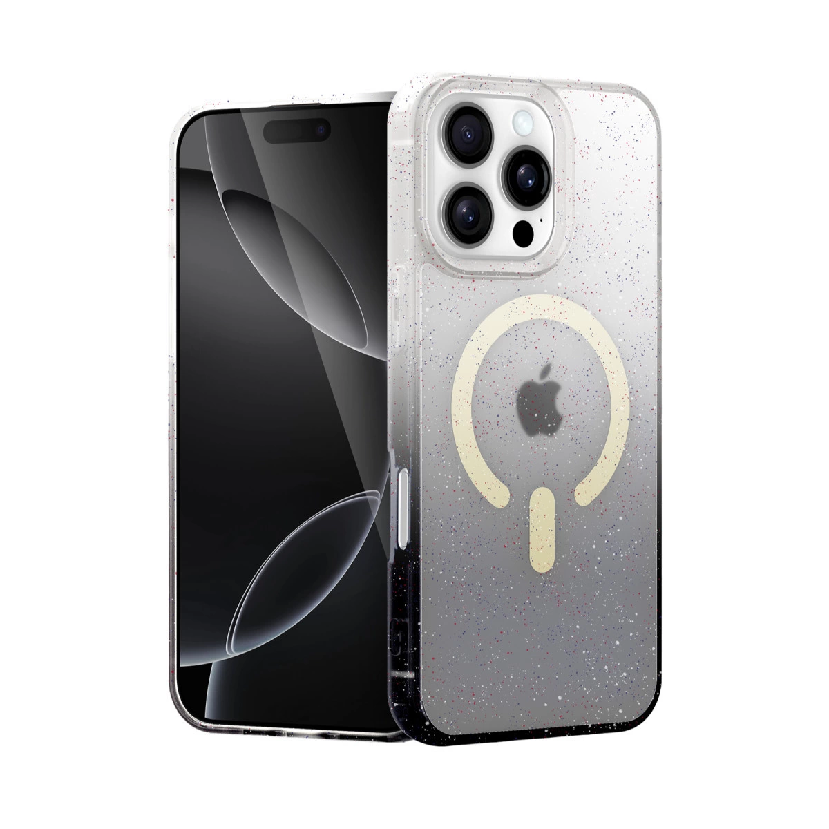 İphone 16 Pro Max Pummel Shiny Magsafe Kapak - Siyah