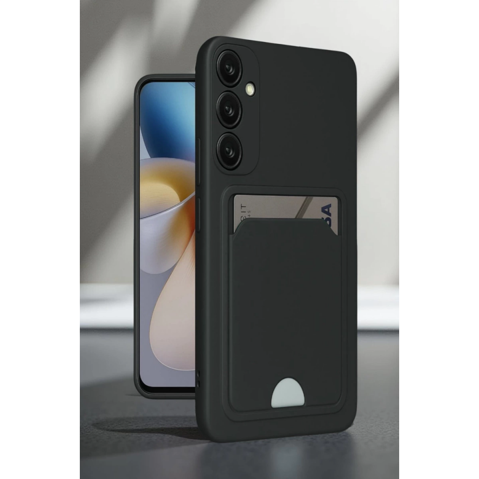 Samsung Galaxy A16 5g Kılıf Kelvin Kartvizitli Silikon - Lila