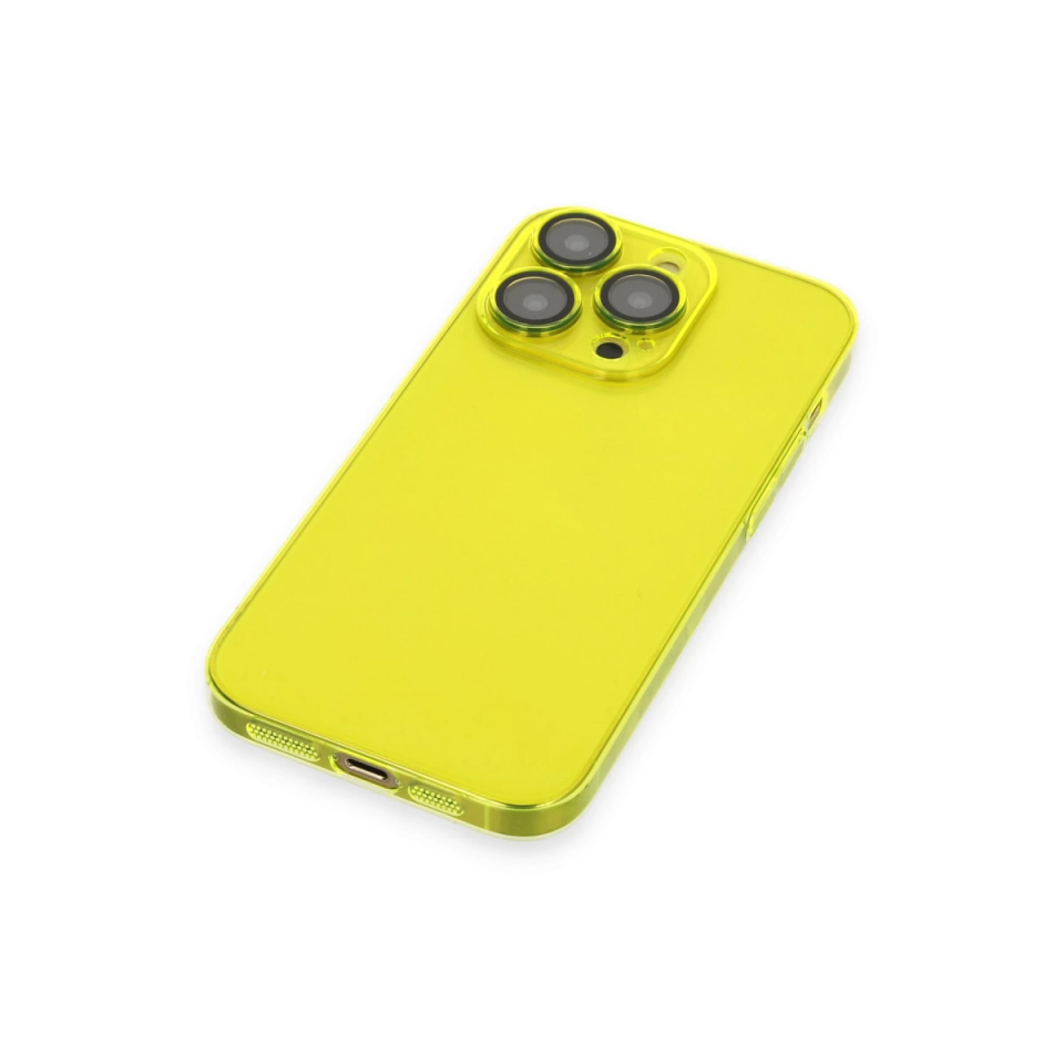 İphone 13 Pro Max Kılıf Armada Lensli Kapak - Sarı