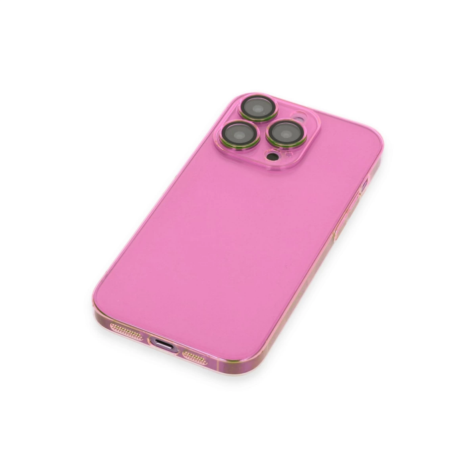 İphone 13 Pro Max Kılıf Armada Lensli Kapak - Pembe