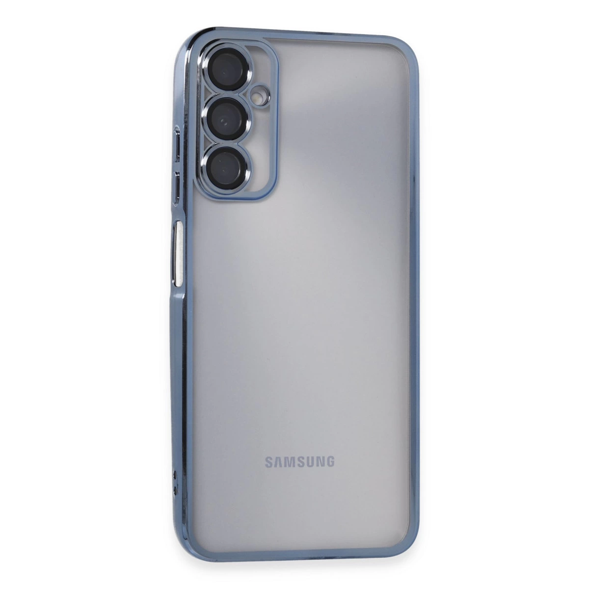 Samsung Galaxy A05s Kılıf Razer Lensli Silikon - Açık Mavi