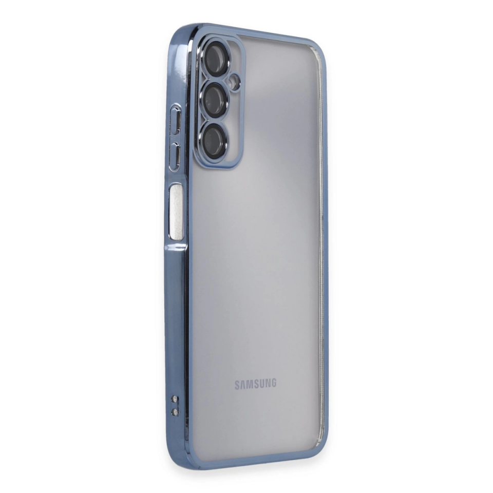 Samsung Galaxy A05s Kılıf Razer Lensli Silikon - Açık Mavi