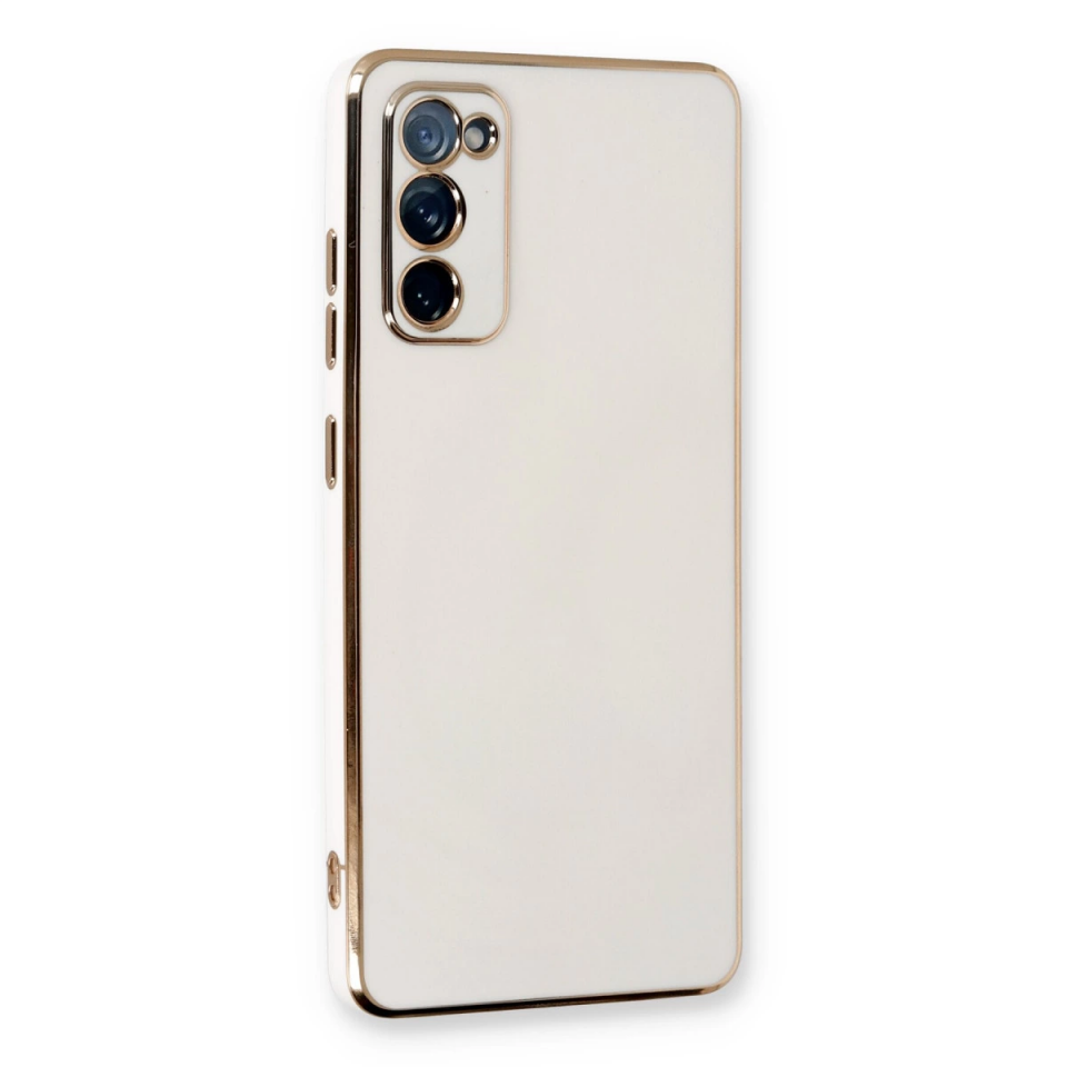 Samsung Galaxy S20 Fe Kılıf Volet Silikon - Beyaz