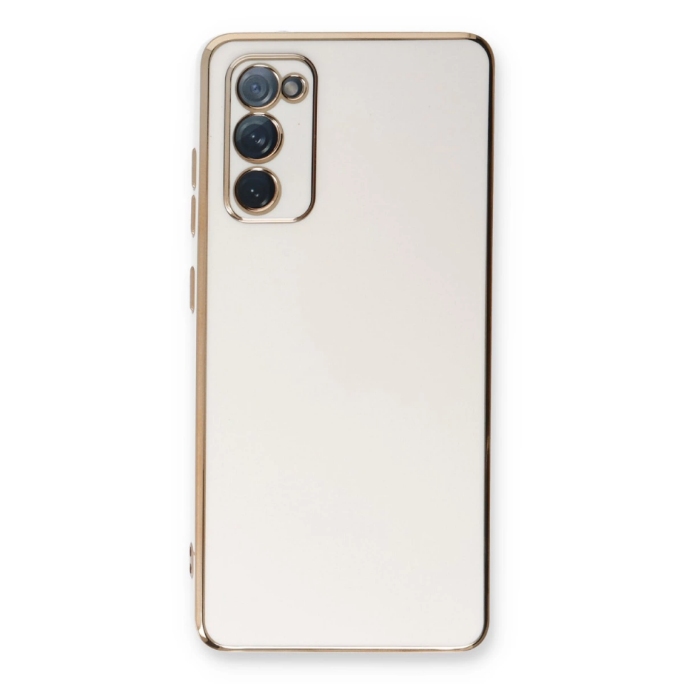 Samsung Galaxy S20 Fe Kılıf Volet Silikon - Beyaz