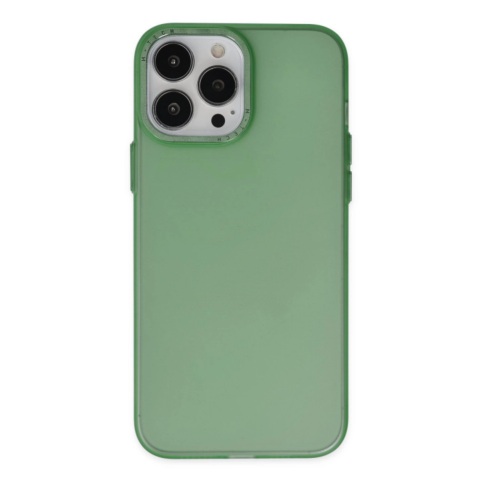 İphone 13 Pro Kılıf Modos Metal Kapak - Koyu Yeşil