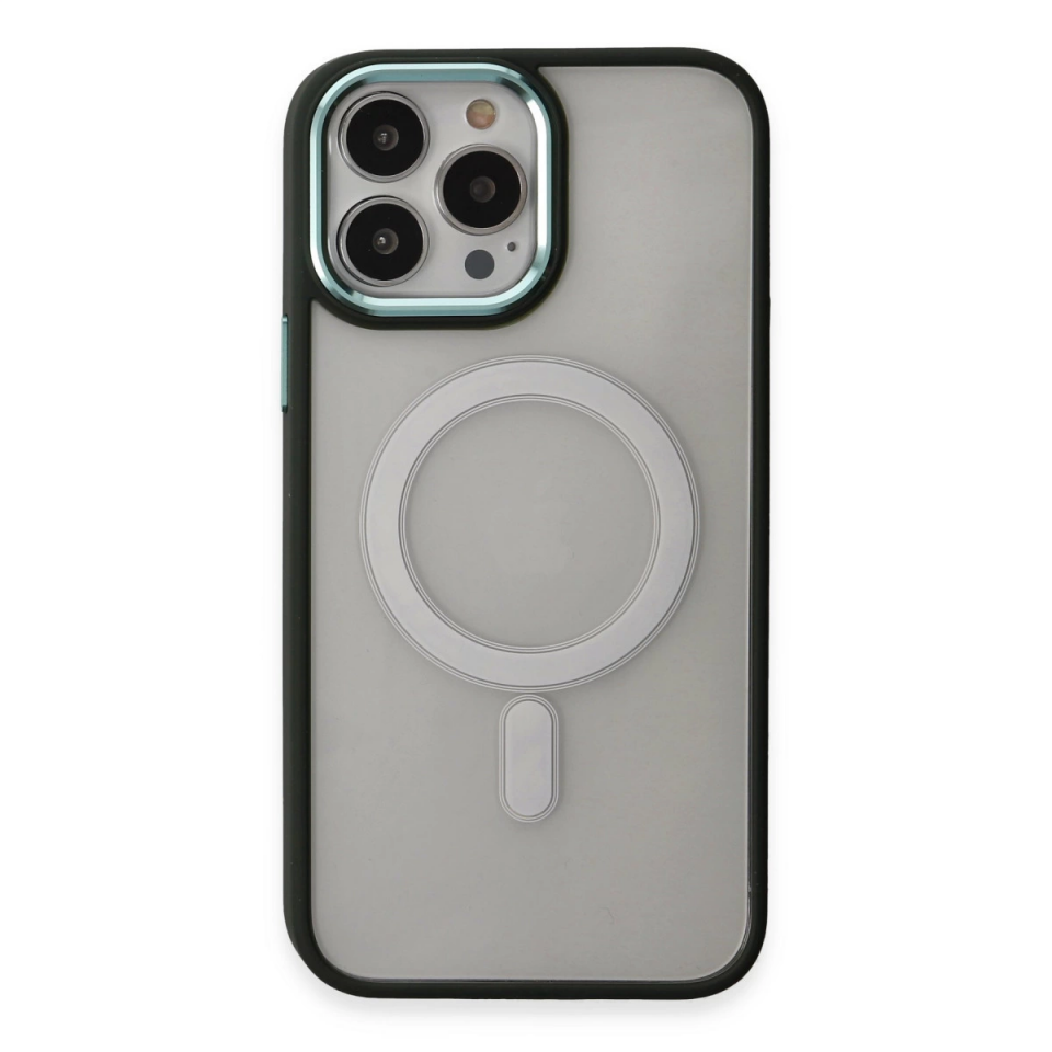 İphone 15 Pro Max Kılıf Room Magneticsafe Silikon - Köknar Yeşili