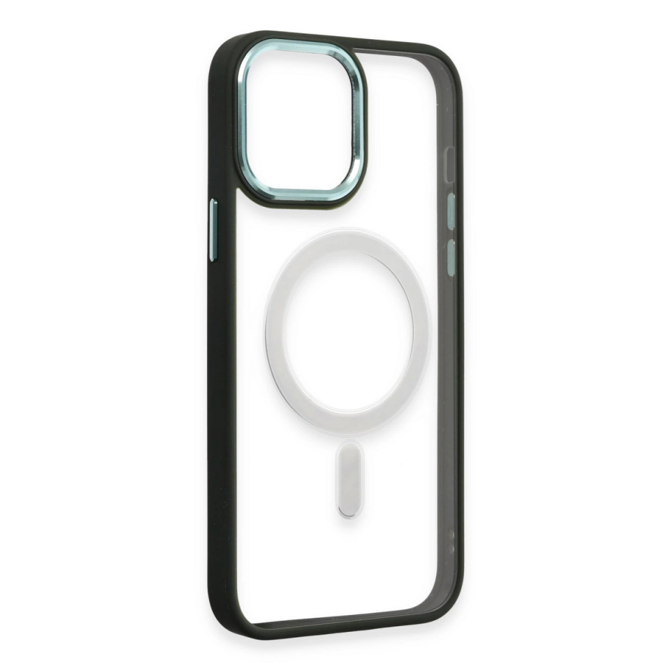 İphone 15 Pro Max Kılıf Room Magneticsafe Silikon - Köknar Yeşili