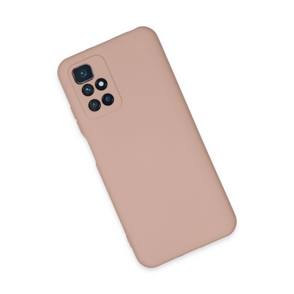 Xiaomi Redmi 10 2022 Kılıf Nano İçi Kadife Silikon - Pudra