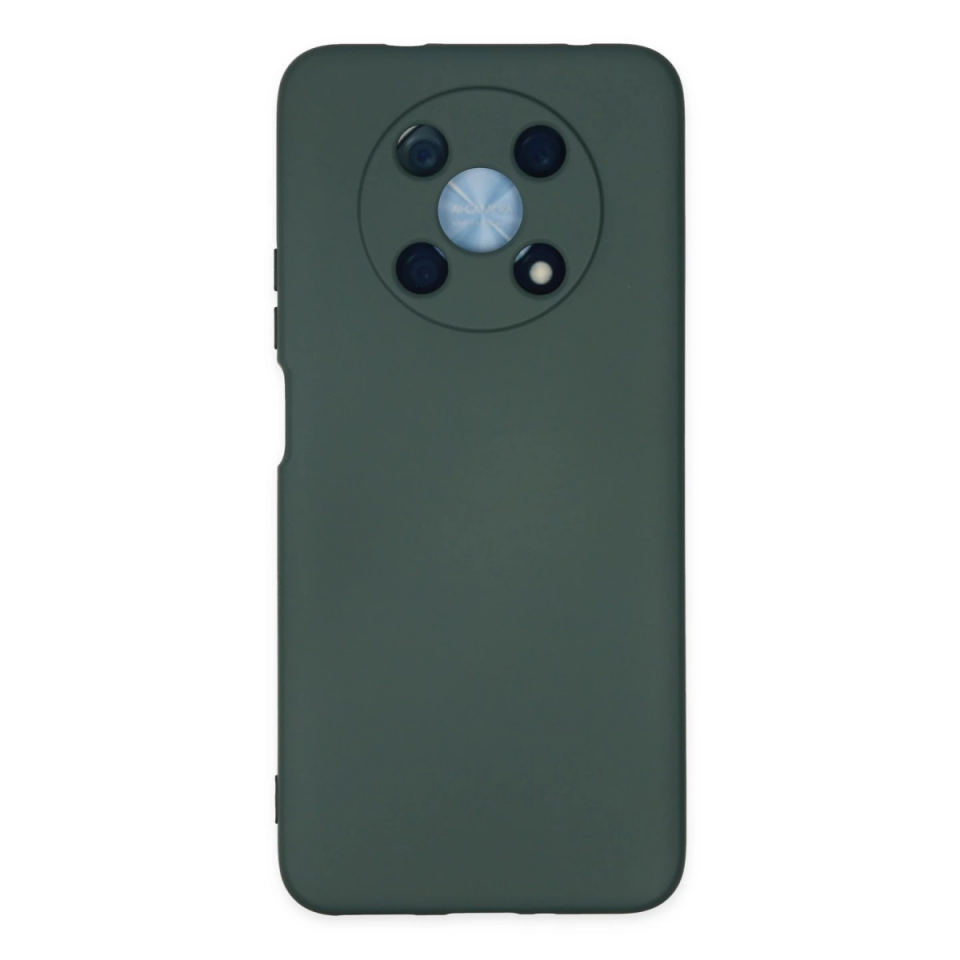 Huawei Nova Y90 Kılıf Nano İçi Kadife Silikon - Koyu Yeşil