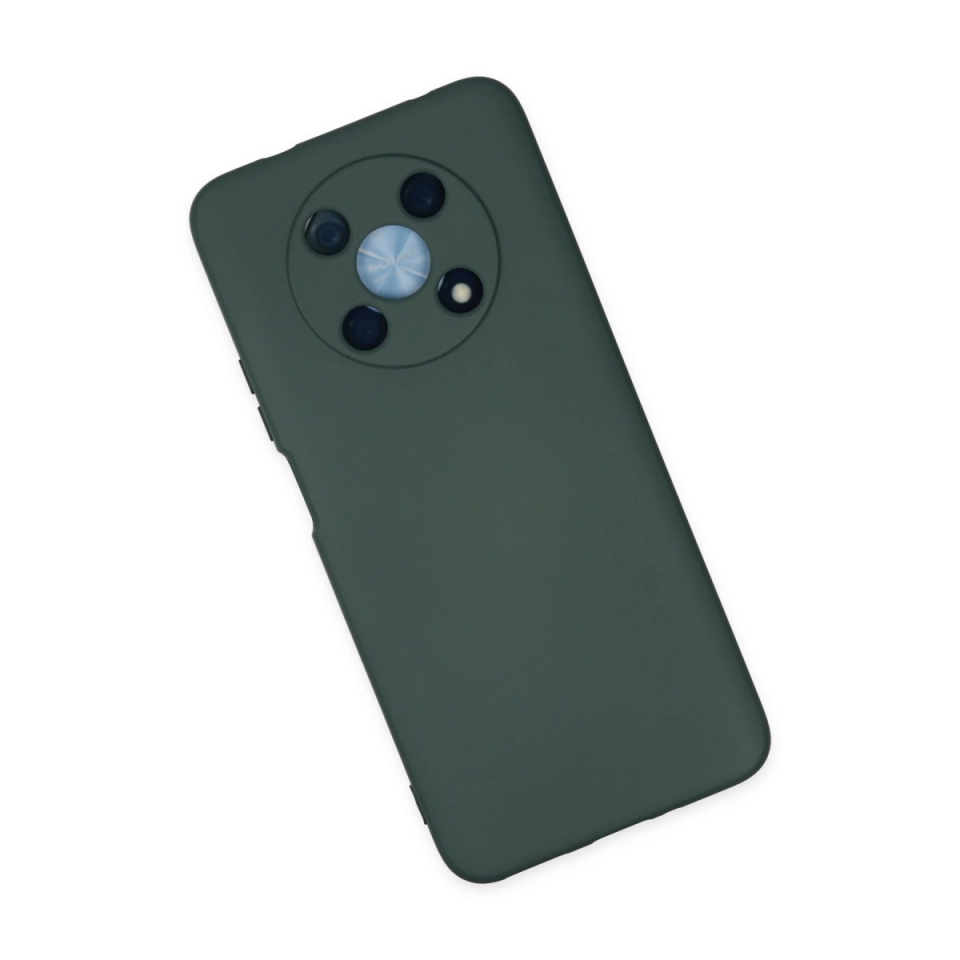Huawei Nova Y90 Kılıf Nano İçi Kadife Silikon - Koyu Yeşil