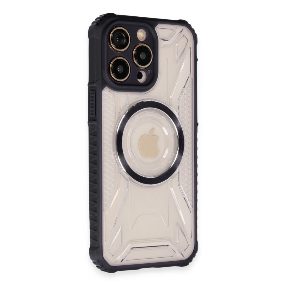 İphone 13 Pro Kılıf Prag Magneticsafe Kapak - Siyah