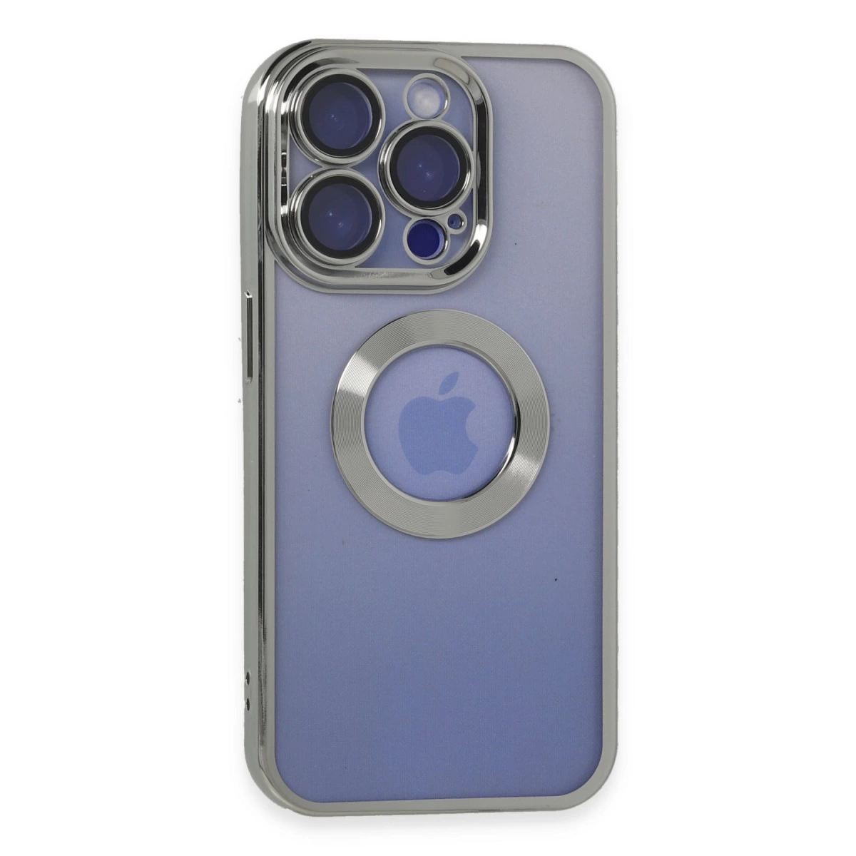 İphone 15 Pro Kılıf Slot Silikon - Gümüş