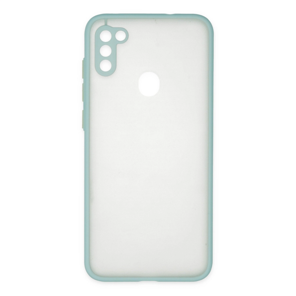 Samsung Galaxy A11 Kılıf Montreal Silikon Kapak - Turkuaz