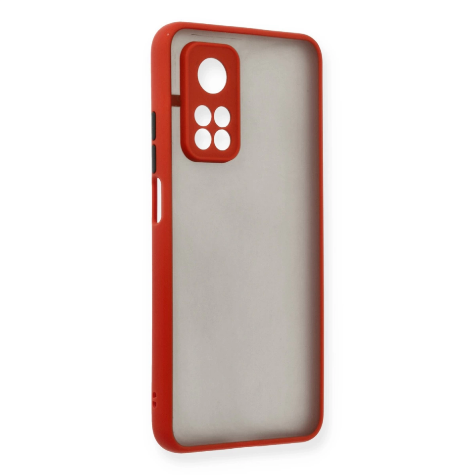 Xiaomi Mi 10t Kılıf Montreal Silikon Kapak - Kırmızı