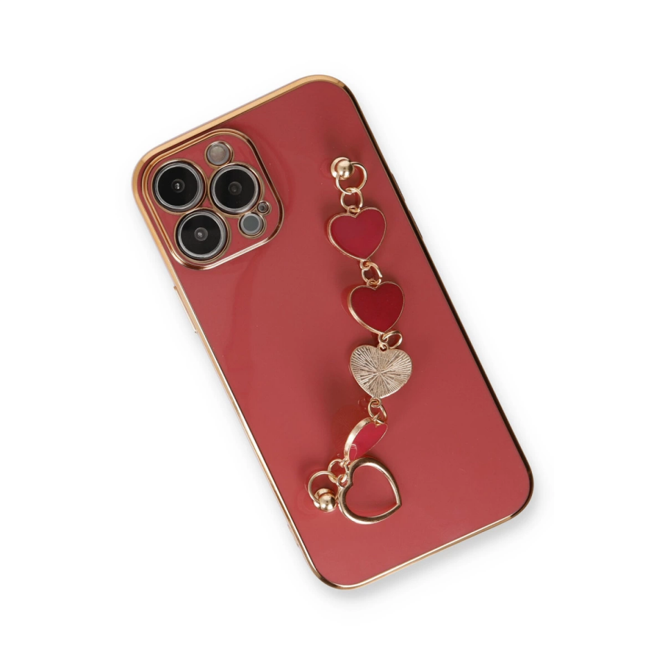 İphone 14 Pro Kılıf Esila Silikon - Kırmızı