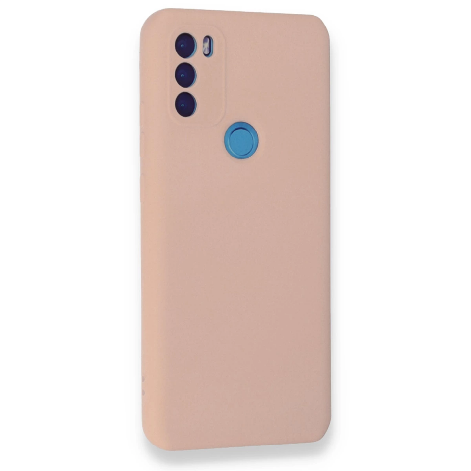 General Mobile Gm 21 Plus Kılıf Nano İçi Kadife Silikon - Pudra