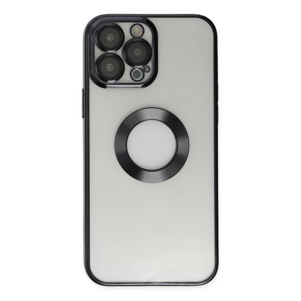 İphone 13 Pro Max Kılıf Slot Silikon - Siyah
