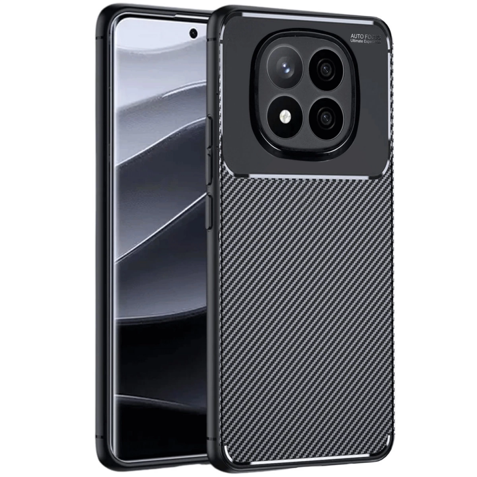 Xiaomi Redmi Note 14 Pro 4g Kılıf Auto Focus Karbon Kapak - Siyah