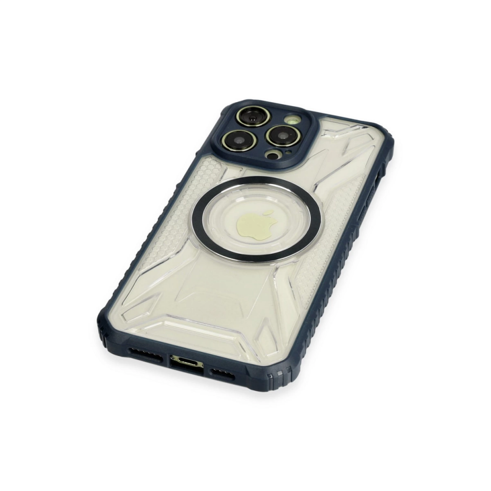 İphone 13 Pro Max Kılıf Prag Magneticsafe Kapak - Lacivert