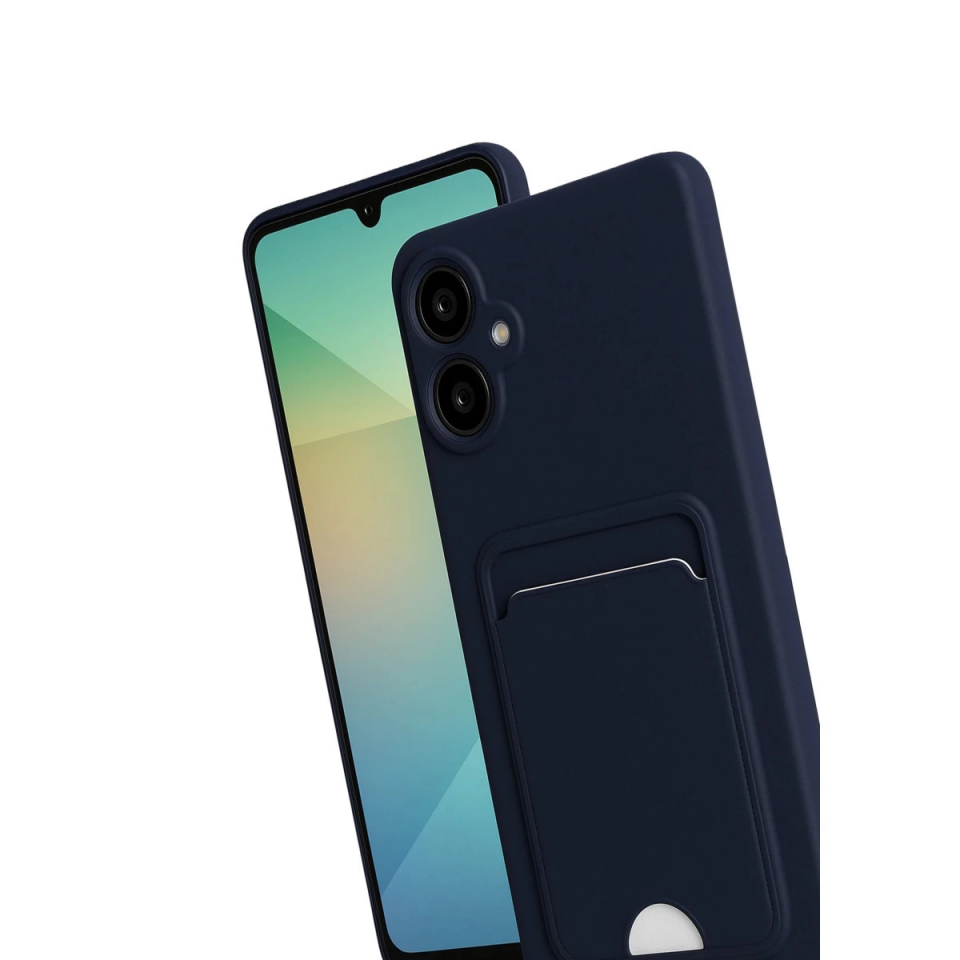 Samsung Galaxy A07 4g Kelvin Kartvizitli Silikon - Lacivert