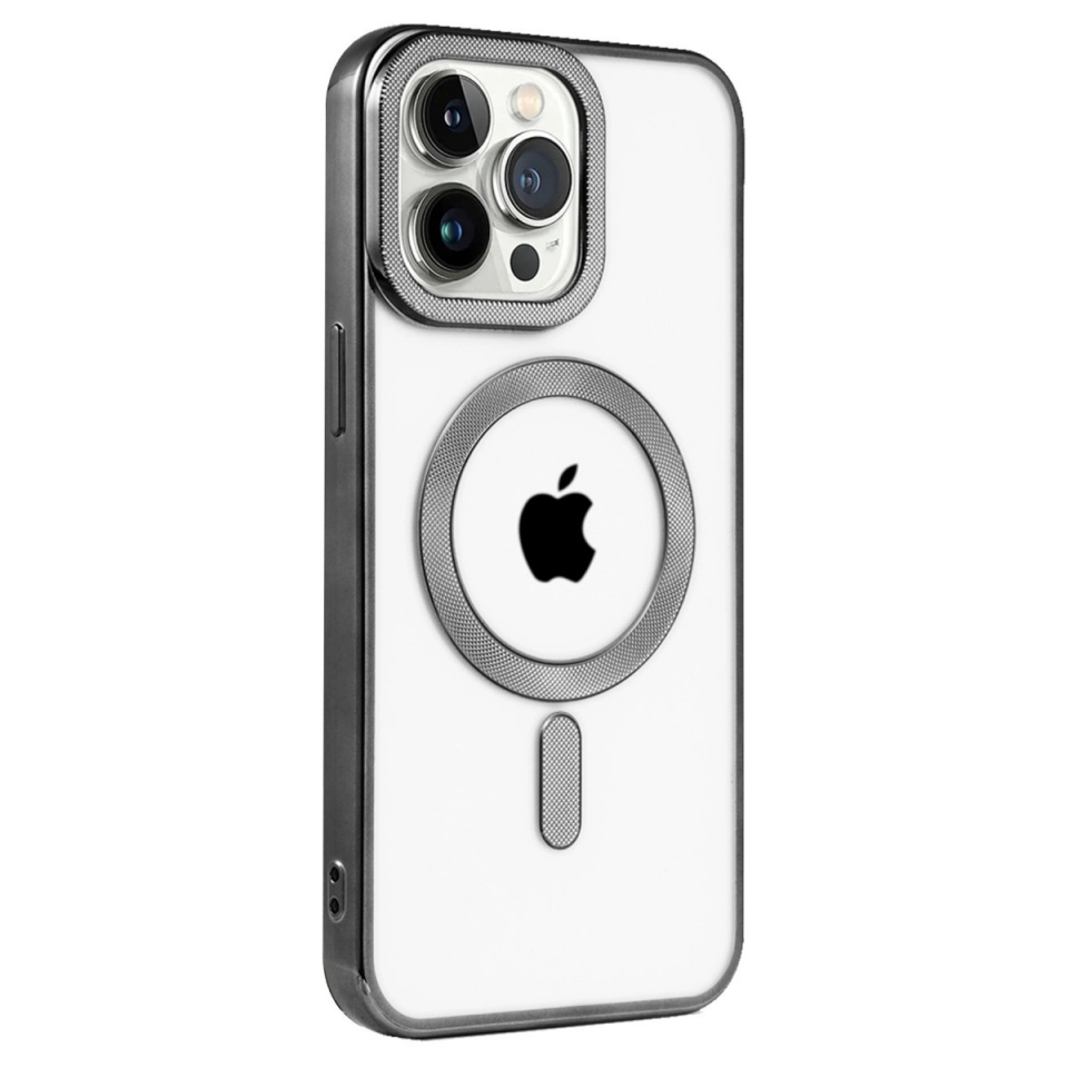 İphone 15 Pro Kılıf Kronos Magsafe Kapak - Siyah