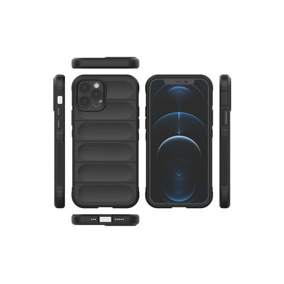 İphone 12 Pro Kılıf Optimum Silikon - Siyah