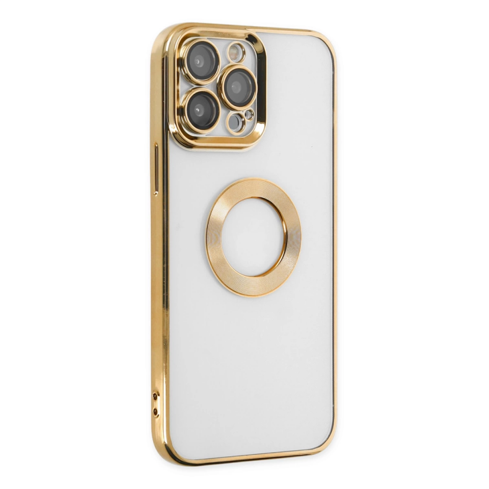 İphone 14 Pro Kılıf Slot Silikon - Gold